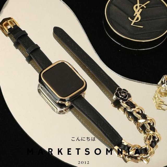 Strap Apple Watch Wanita Fashion Rantai Rose Gold Stainless Iwatch 3 4 Terlaris