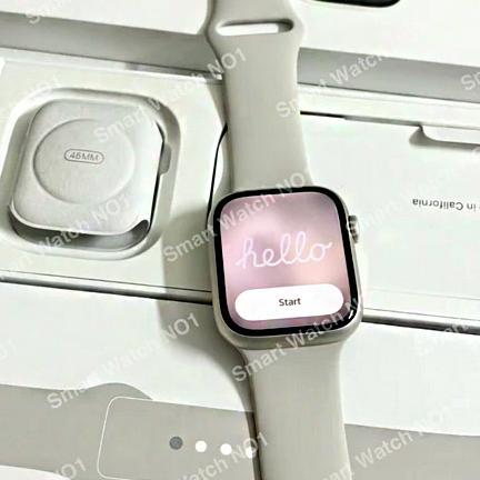 Jam Tangan 𝗔𝗽𝗽𝗹𝗲 Series 9 Smart Watch 9 45mm GPS NFC IP68 tahan air SmartWatch wanita bluetooth olah