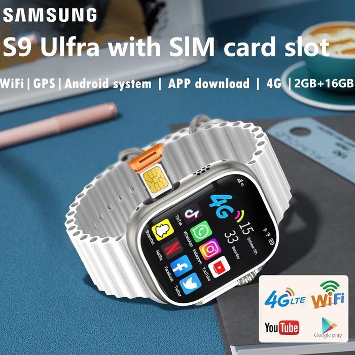 【100%ORI】Samsung Smartwatch S9 ULTRA 4G & 5G | RAM 2 / 16GB | SIM CARD | Bisa Nonton Youtube | Bisa 