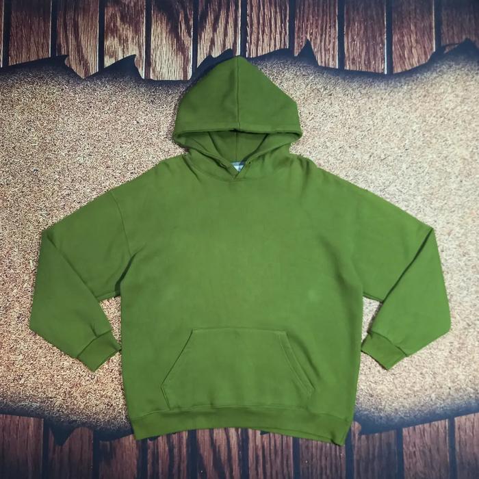 Hoodie Hijau Polos FMJ INTERNATIONAL Bagus Bahan Halus Murah