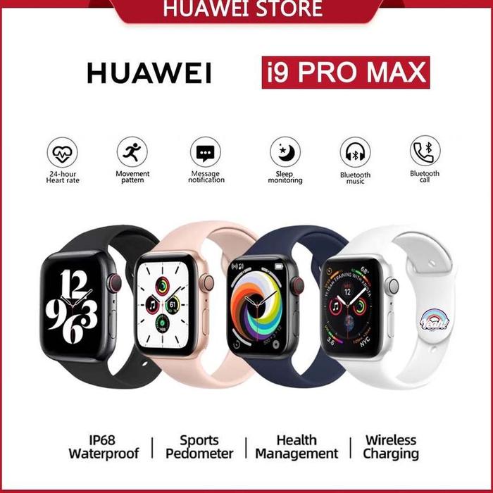 ORI Huawei Smartwatch i9 promax s Layar Sentuh Layar Penuh Jam Tangan Pintar Tahan Air Smartwatch Pr