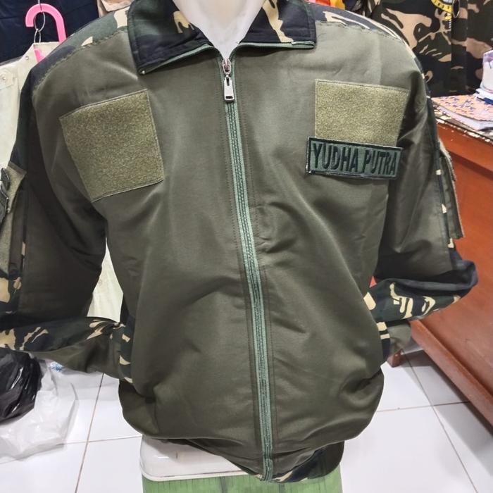 jaket tactical bordir belakang yudha putra dengan atribut standar