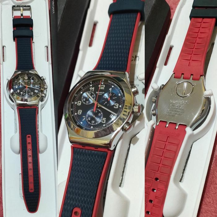Swatch Irony Chrono - YVS Blue Red