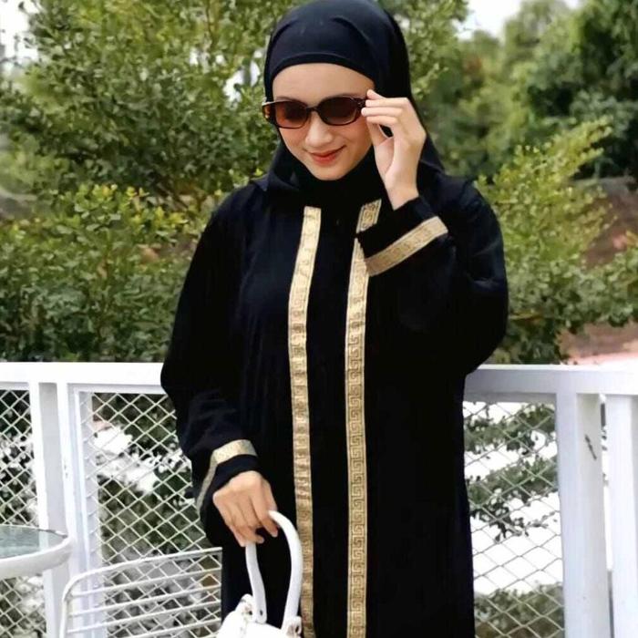Premium!!! Gamis Syari Abaya/Abaya Dress Ful Renda Arabian Abaya dubay Kaftan Turki/Gaun Arab Muslim