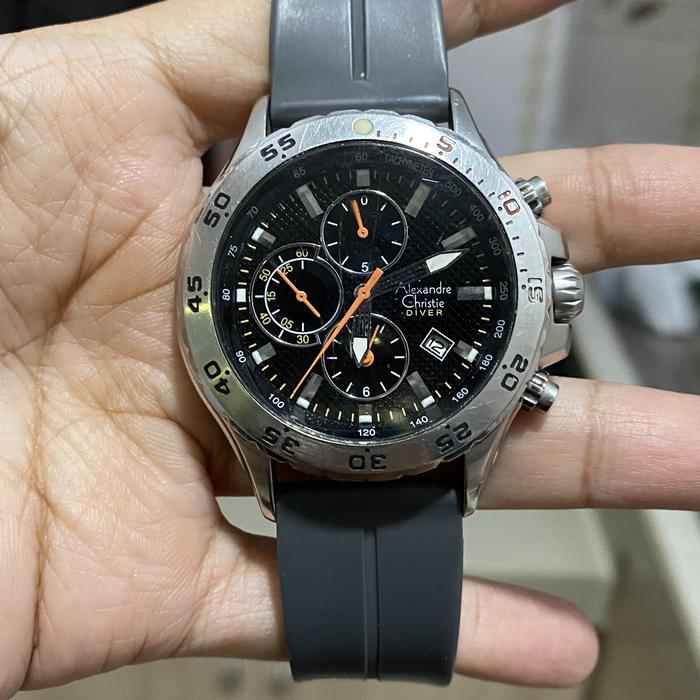 Jam Tangan Pria Alexandre Christie Diver 6092MC Original