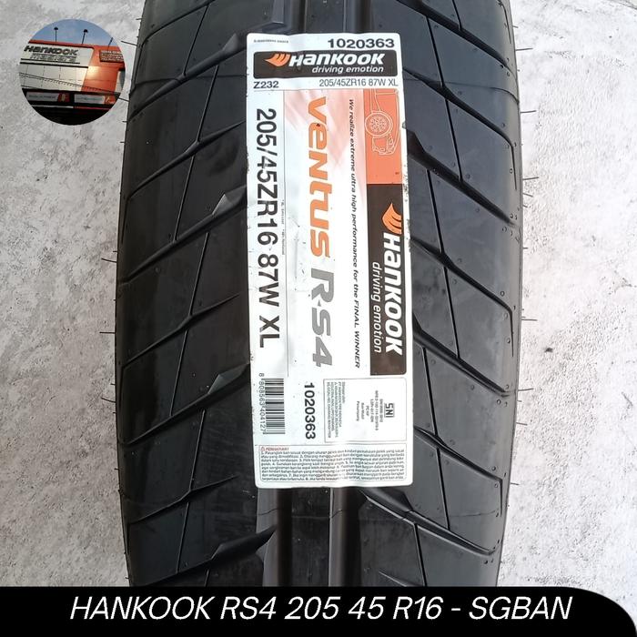 HANKOOK VENTUS R-S4 RS4 205 45 R16 Z232 - SEMI SLICK TYRES