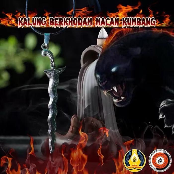 Kalung Motif Kerish Titanium Berkhodam Macan Kumbang Untuk Semua Agama Sesuai Kebutuhan Hajat Penggu