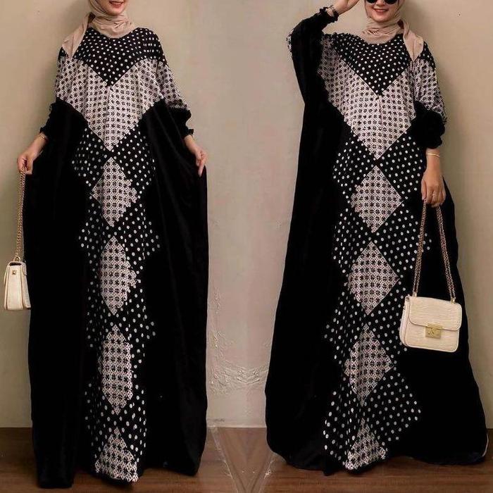 Best Seller!!! Fashion Muslimah Kaftan Candi Mekar / Kaftan Cap Encim Rayon Candi Mekar / Gamis Bati
