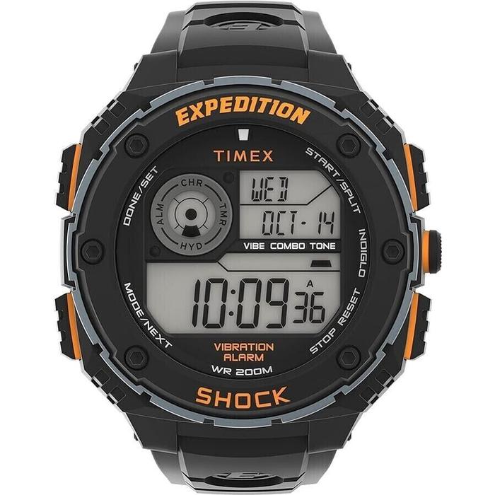 Timex TW4B24200, Expedition Vibrating Alarm Watch, 200 Meter, Chronograph, Shock