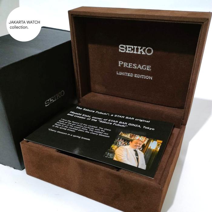 box jam tangan seiko original Seiko ssa363 sakura fubuki limited