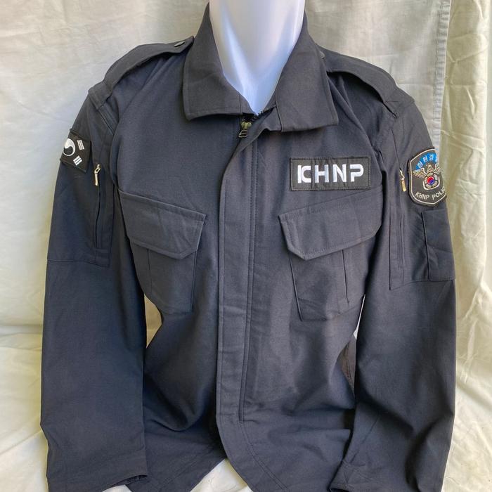 Kemeja Police Special Force KHNP Penjaga Objek Vital Nasional Hitam Full Patch (8)