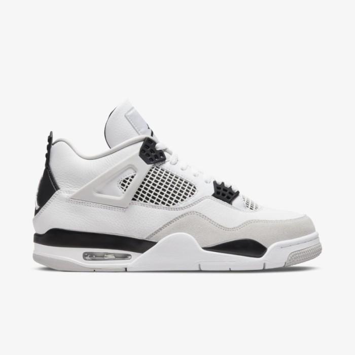 Air Jordan 4 Retro Military Black White Black Grey
