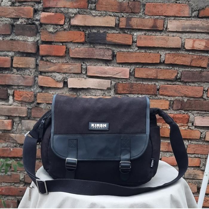 kirsh pocket canvas sling bag