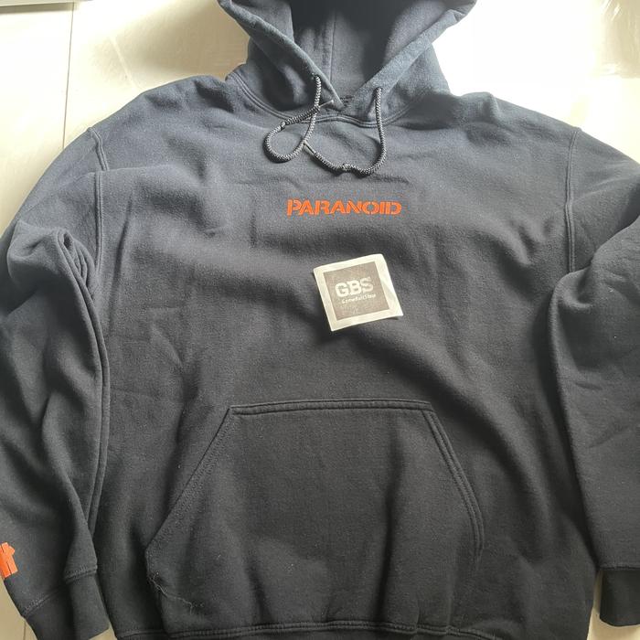 Preloved ASSC x Undefeated Paranoid Hoodie Jacket Black Orange