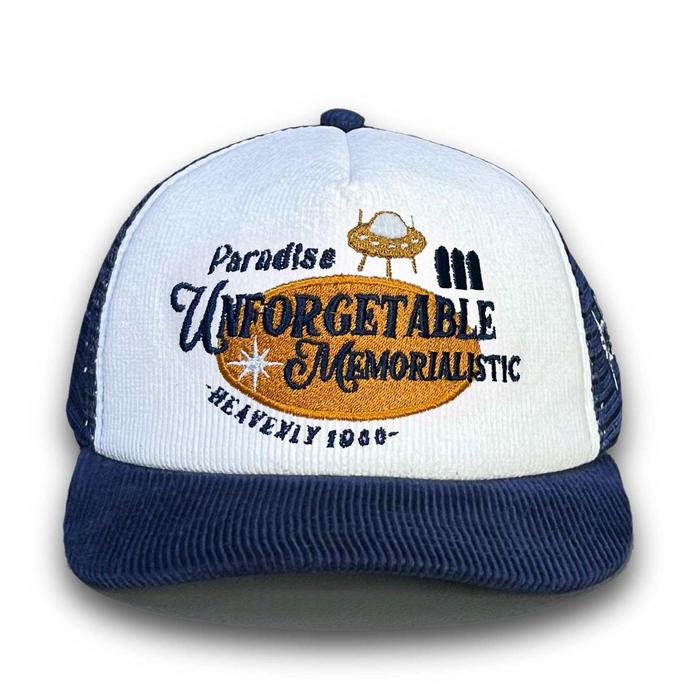 Ready Topi Jaring Corduroy Paradise Broken White Navy Thisplan