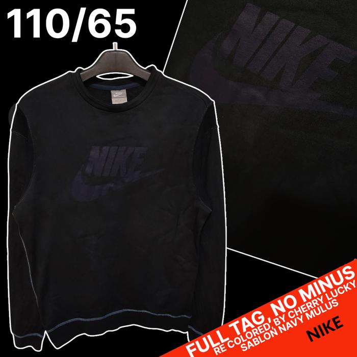 Sweater Hitam NIKE/Crewneck NIKE Recolored/CN Hitam NIKE, Second