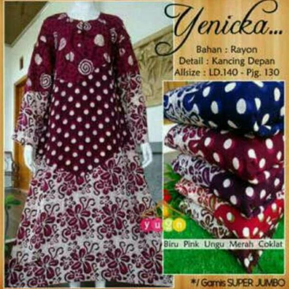 Hits 2025 !! Gamis Super Jumbo Ld 140 l Daster l Batik jumbo l dress murahl Batik murah l baju murah