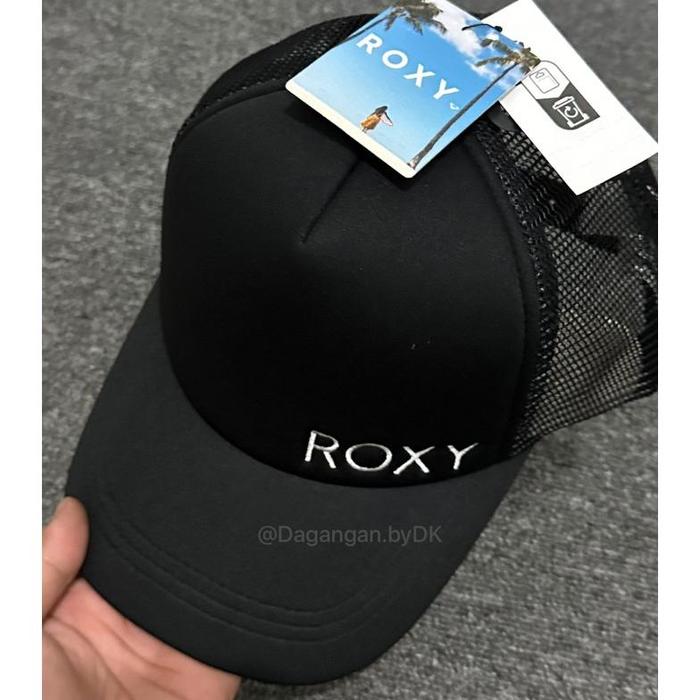 Topi Roxy Logo Samping Original 100% Hitam