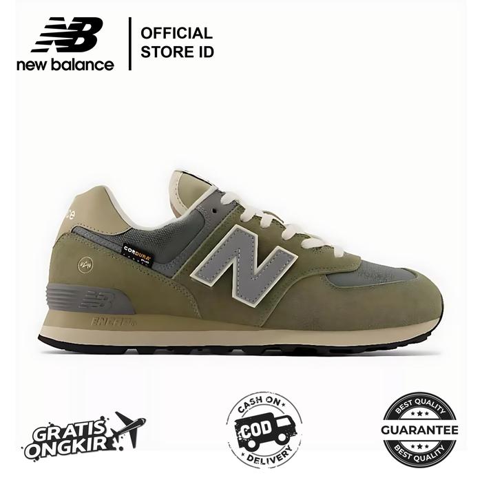SEPATU NB NEW BALANCE 574 GREY ARMY