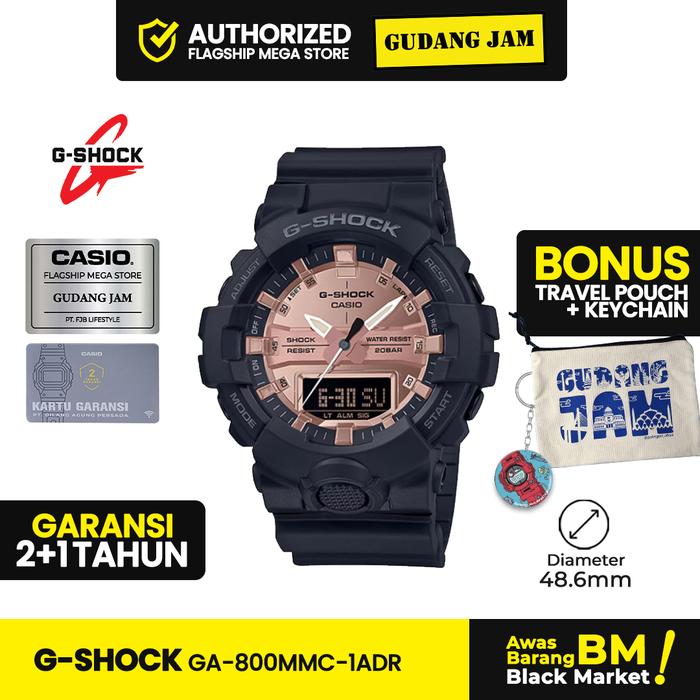 GShock GA-800MMC-1ADR GA-800 GA800MMC GA800 Garansi Resmi 2 Tahun