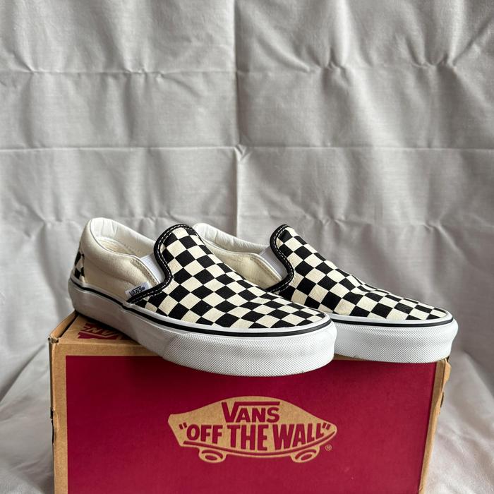 Vans Classic Slip On CheckerBoard Black & White | Second | 100% Authentic