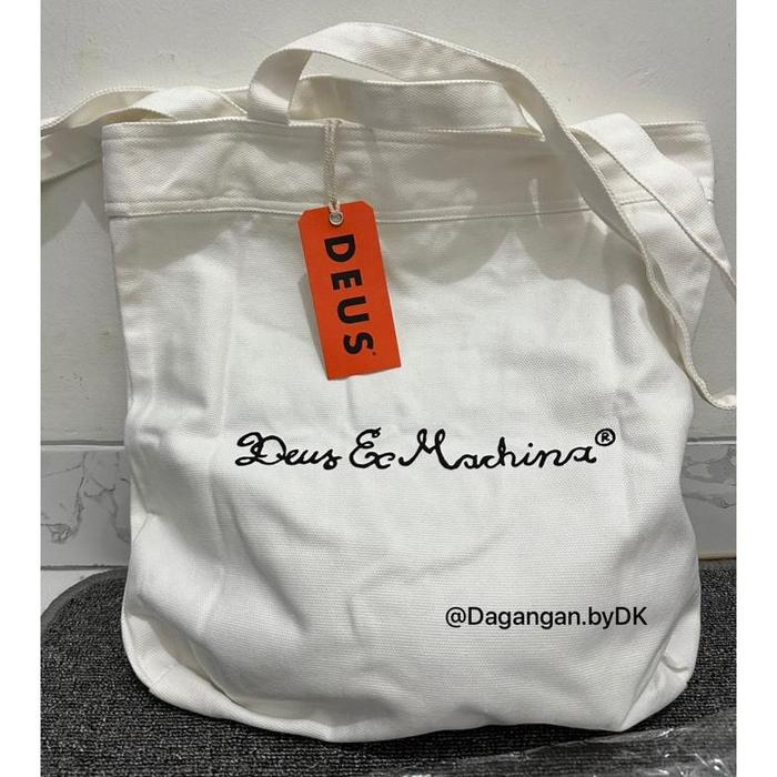 Tas Totebag Deus Ex Machina Original Original 100% Putih