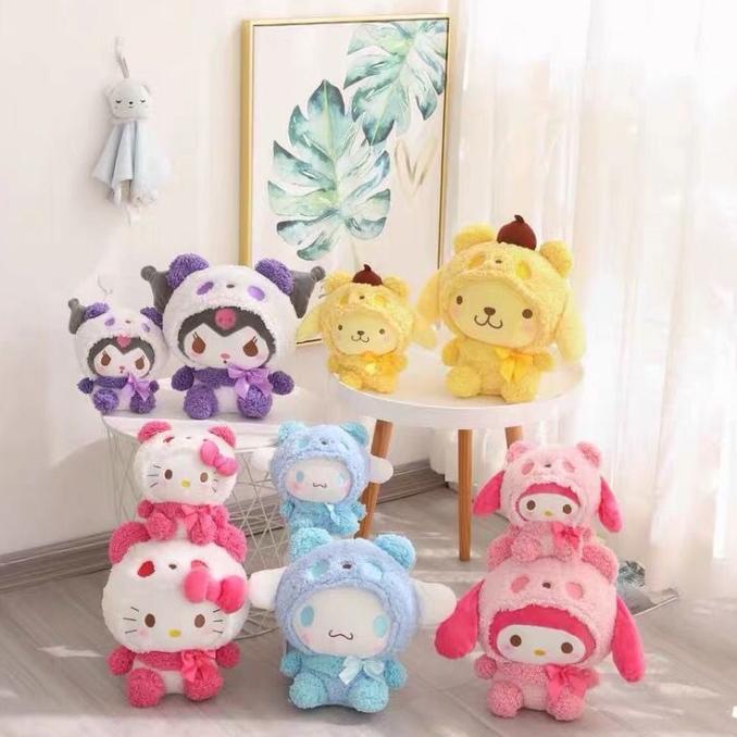 BONEKA MELODY HELLO KITTY CINNAMOROLL KUROMI POMPOMPURIN KUCING SANRIO
