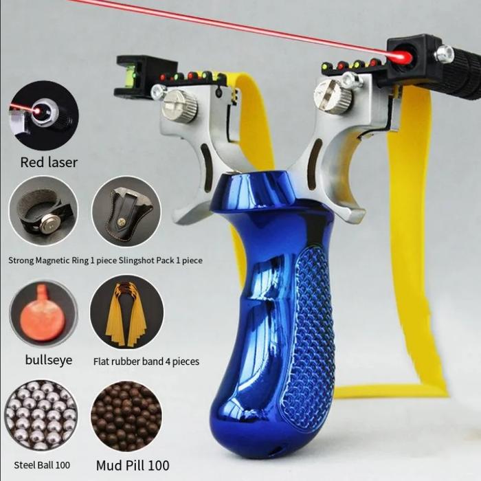 Ketapel Berburu Powerful Outdoor Slingshot Laser Sight