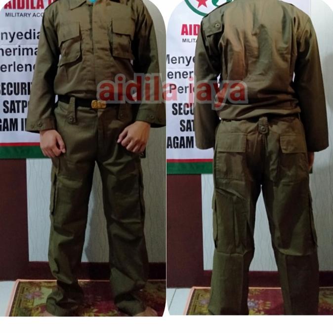 TERBARU SERAGAM PDL POL PP BAHAN DRILL