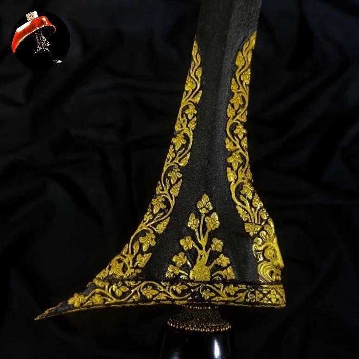 Keris Makoro Kinatah Emas Taman Sari Tangguh Mataram Kartasura Sepuh