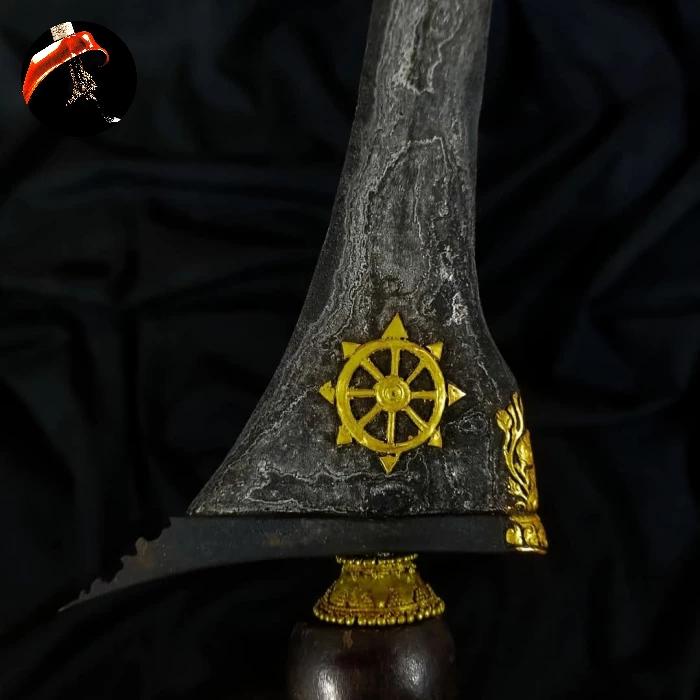 Keris Makoro Rajah Kalacakra Kinatah Emas Tangguh Mataram Sepuh Langka