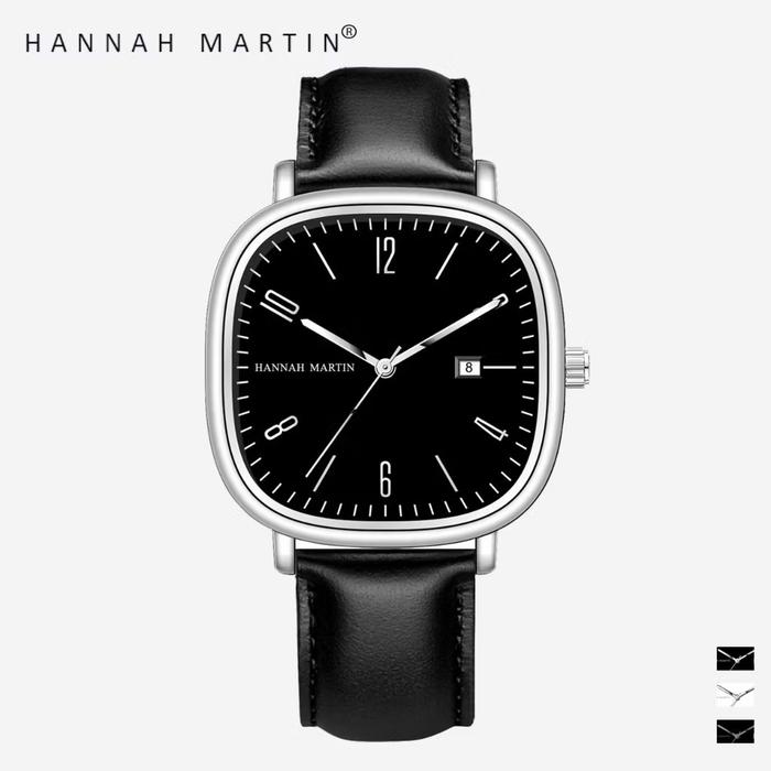 JAM TANGAN PRIA DIJAMIN 100% ORIGINAL 100% ORI JAM TANGAN ANALOG PRIA HANNAH MARTIN 1411H