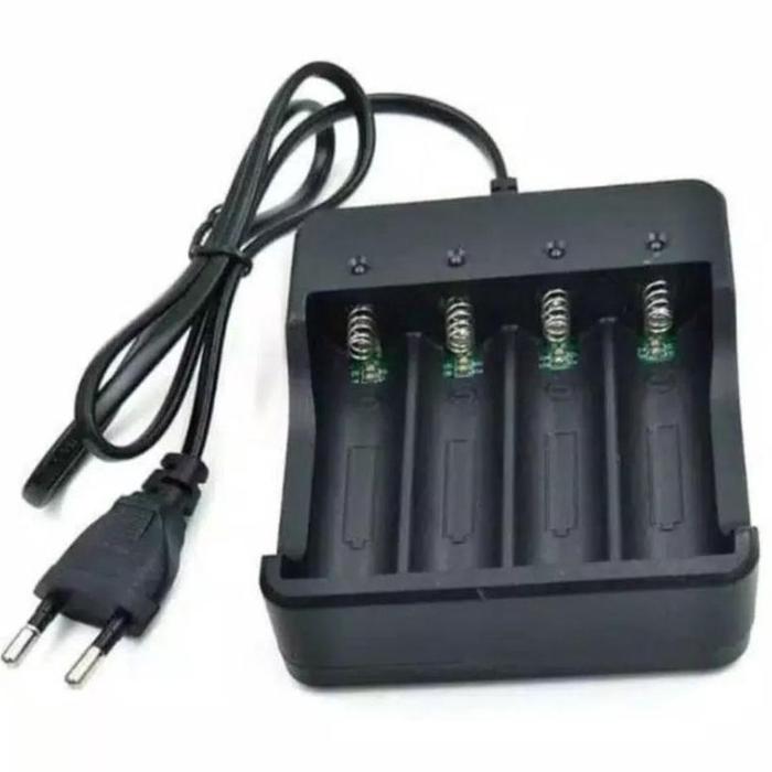 charger batre 18650 4 slot kabel casan batre 18650 kabel murah charger