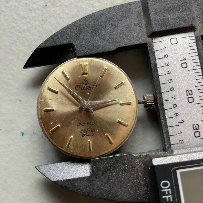 Mesin dan Dial Wingo Jam Tangan Pria Vintage Jadul Kuno Rare