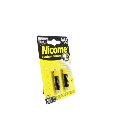 Baterai Remote AAA NICO-ME CARBON Battery R03P AAA Size 2150020 BLISTER 2pcs