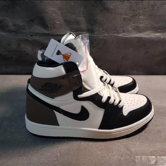 SEPATU AJ 1 HIGH MID DARK MOCHA ORIGINAL VIETNAM BNIB