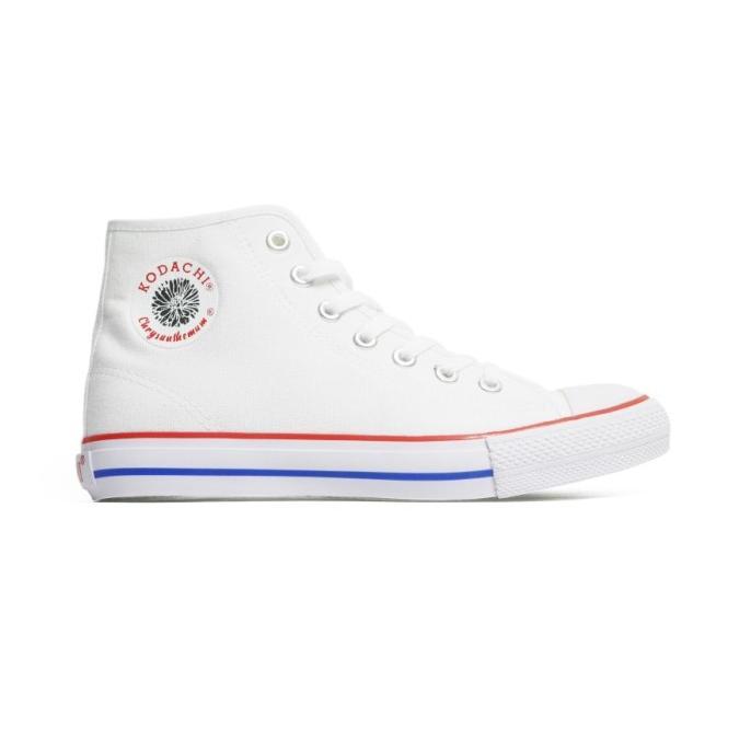 terbaru Sepatu Kodachi 909 White Sneakers Putih High Cut Shoes Original