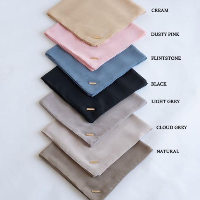 Hijab Deenay Segi Empat Polos Paris Ultimate New