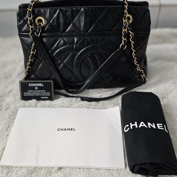 Tas wanita tote chanel caviar
