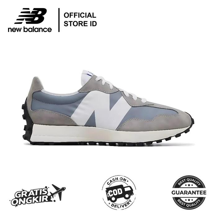 SEPATU NB NEW BALANCE 327 GREY WHITE UNISEX 100% BNIB