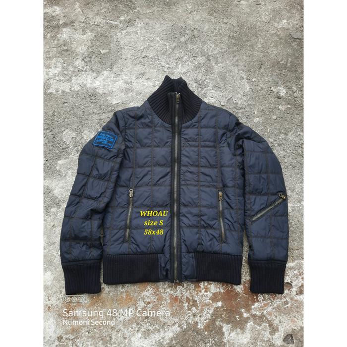 jaket outer whoau quilted not uniqlo