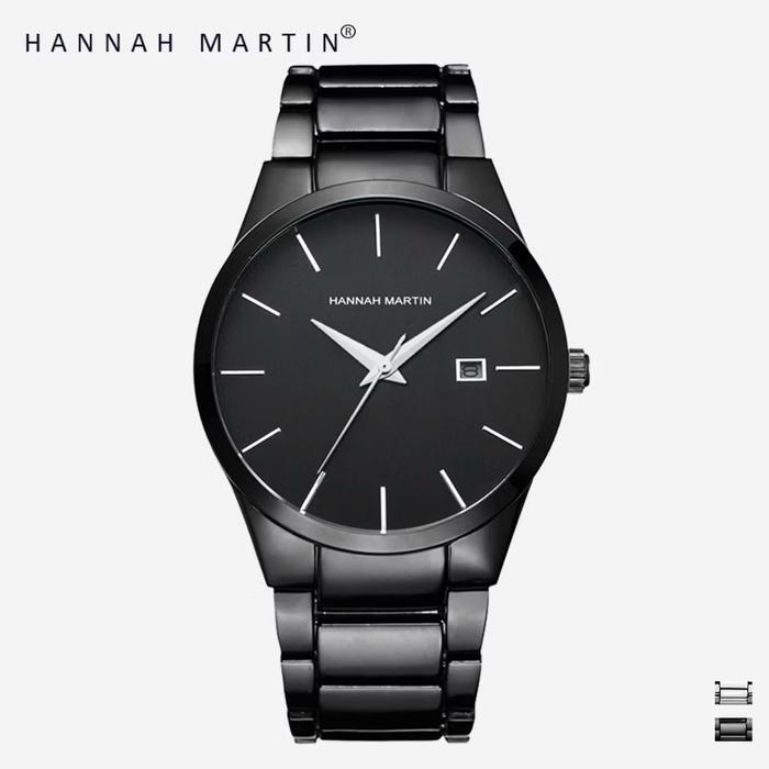 JAM TANGAN PRIA DIJAMIN 100% ORIGINAL 100% ORI JAM TANGAN ANALOG PRIA HANNAH MARTIN 17551H