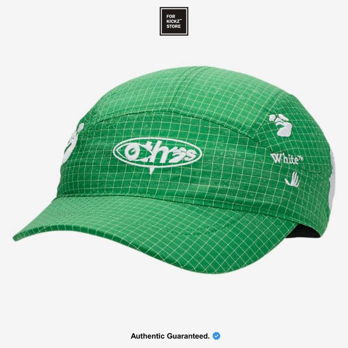 OFF WHITE x NIKE FLY CAP KELLY GREEN METALLIC SILVER