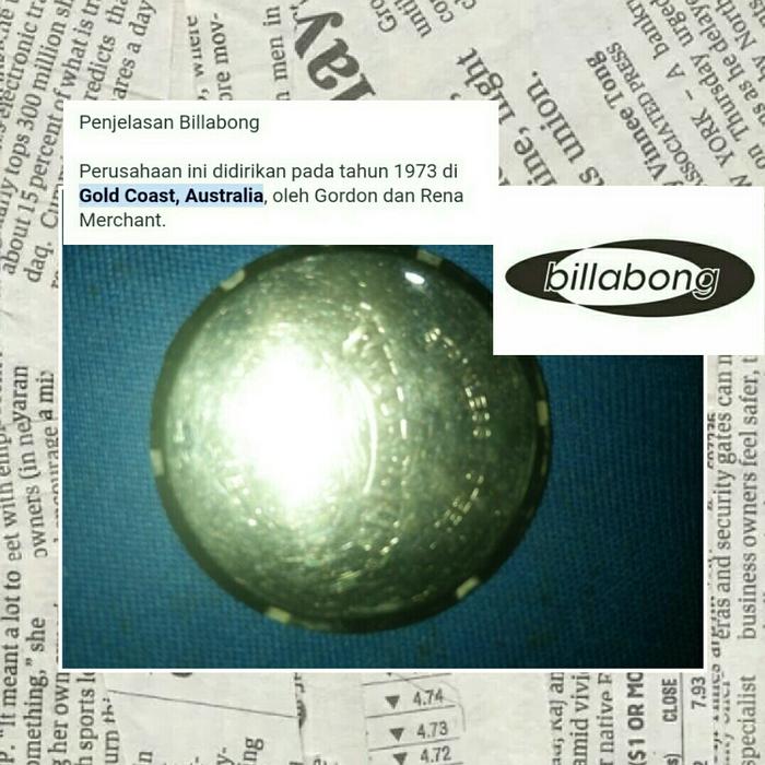 backcover bawah jam tangan billabong made in australia deskripsi