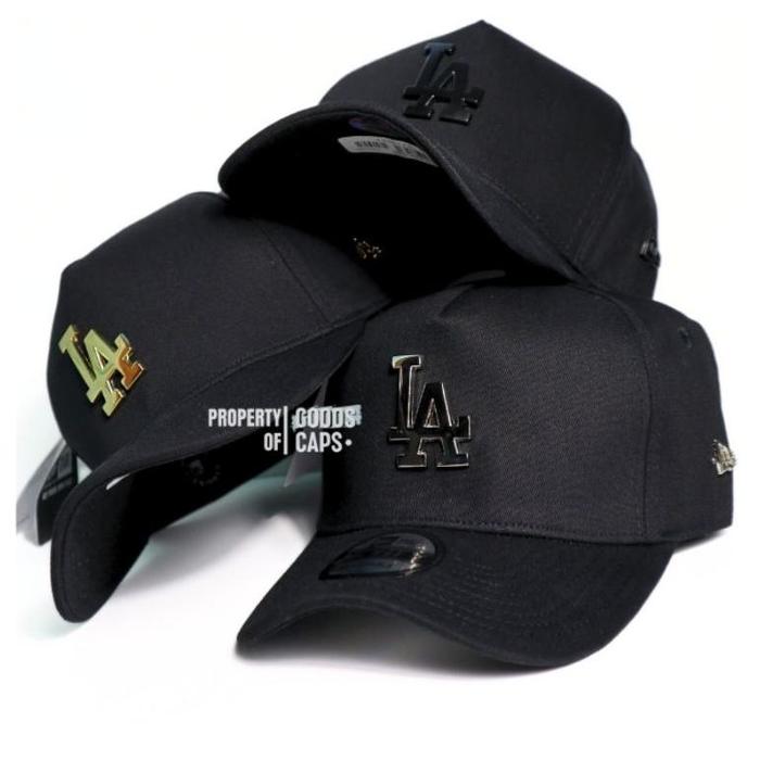 Topi Baseball LA Logo Besi