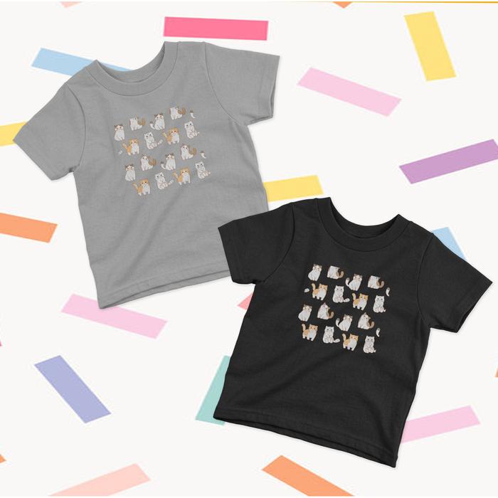 kaos kucing - kaos anak gambar kucing