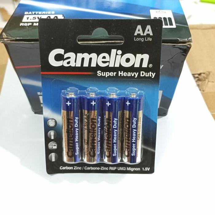 Batere camelion AA/A2 isi 4 original batre jam dinding Batre mainan batere camelion biru original is