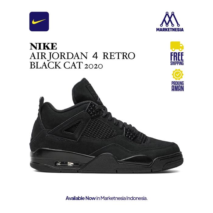 Nike Air Jordan 4 Retro Black Cat 2020 100% Original BNIB