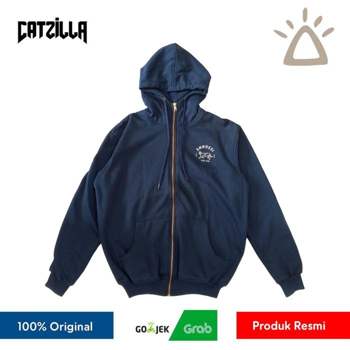 Jaket Hoodie Ammossi Panthera Jacket Full Zip - Navy