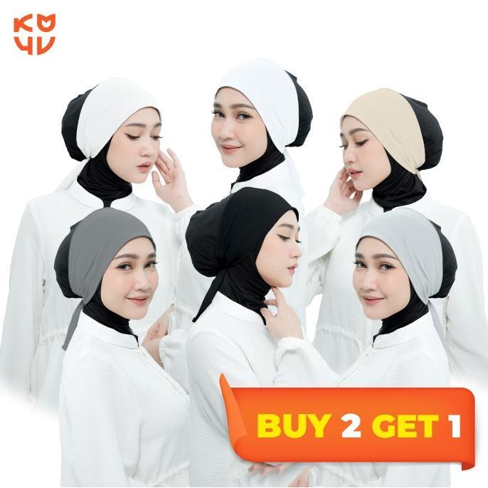 Koyu Hijab Iner Bando Tali Affa (use silikon karet premium di dahi inernya) (Beli 2 gratis 1)